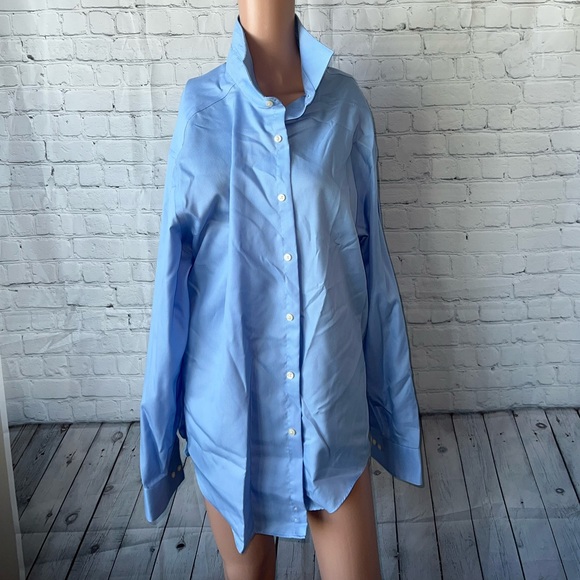 Calvin Klein Other - Calvin Klein Slim Fot Light Blue Long Sleeve Button Down shirt size 18 1/2 34/35